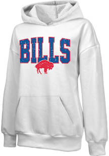 Buffalo Bills Womens White Empire Hooded Sweatshirt