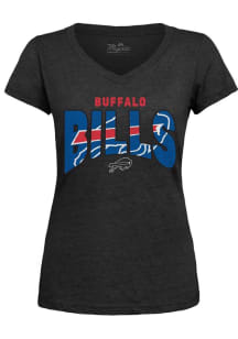 Buffalo Bills Womens Black Primary Bamboo Short Sleeve T-Shirt