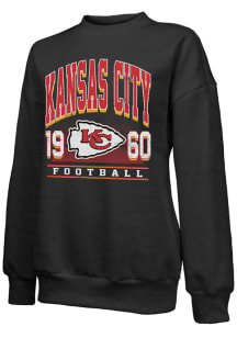 Kansas City Chiefs Womens Black Field Day Crew Sweatshirt