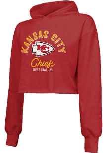 Kansas City Chiefs Womens Red 2022 Super Bowl Participant Victory Hooded Sweatshirt