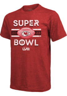 Kansas City Chiefs Red 2023 Super Bowl Participant Make it Happen Short Sleeve Fashion T Shirt