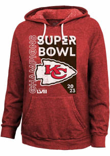 Kansas City Chiefs Womens Red Super Bowl LVIII Champs Whooperup Dynasty Hooded Sweatshirt
