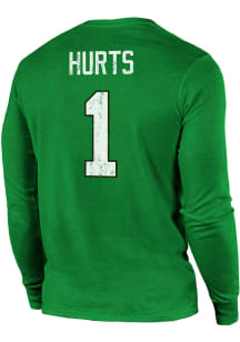 Jalen Hurts Philadelphia Eagles Kelly Green LS PT Alt Long Sleeve Player T Shirt