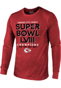 Kansas City Chiefs Red Super Bowl LVIII Champions Long Sleeve Fashion T Shirt