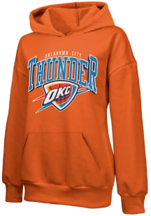 Oklahoma City Thunder Womens Orange Empire Hooded Sweatshirt
