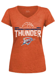 Oklahoma City Thunder Womens Orange Bamboo Short Sleeve T-Shirt