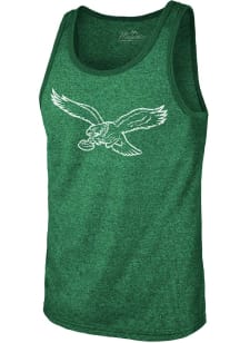 Philadelphia Eagles Mens Kelly Green Retro Tonal Logo Short Sleeve Tank Top