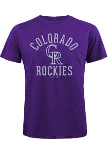 Colorado Rockies Purple Field Goal Sans Short Sleeve Fashion T Shirt