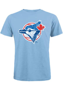 Toronto Blue Jays Light Blue Coop Logo Short Sleeve Fashion T Shirt
