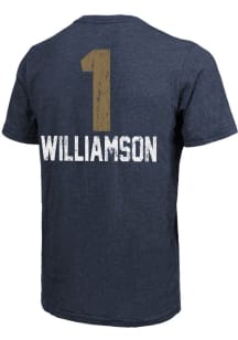 Zion Williamson New Orleans Pelicans Navy Blue Aldo Name Number Short Sleeve Fashion Player T Shir..