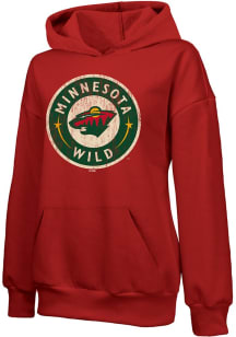 Minnesota Wild Womens Red Empire Hooded Sweatshirt
