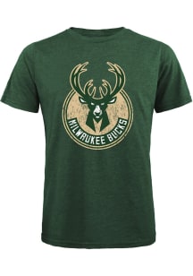 Milwaukee Bucks Green Global Logo Short Sleeve Fashion T Shirt