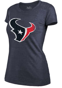 CJ Stroud Houston Texans Womens Navy Blue Triblend Player T-Shirt