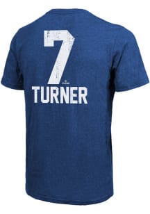 Trea Turner Philadelphia Phillies Blue Name Number Short Sleeve Fashion Player T Shirt