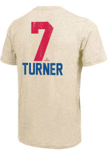 Trea Turner Philadelphia Phillies White Name Number Short Sleeve Fashion Player T Shirt