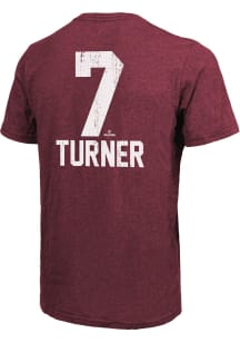 Trea Turner Philadelphia Phillies Maroon Name Number Short Sleeve Fashion Player T Shirt