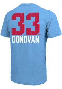 Brendan Donovan St Louis Cardinals Light Blue Name Number Short Sleeve Fashion Player T Shirt