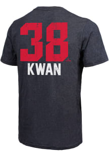 Steven Kwan Cleveland Guardians Navy Blue Name Number Short Sleeve Fashion Player T Shirt