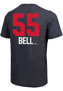 Josh Bell Cleveland Guardians Navy Blue Name Number Short Sleeve Fashion Player T Shirt