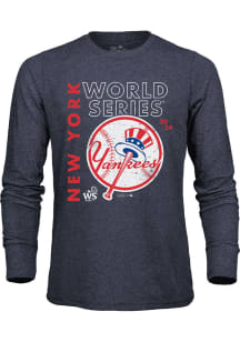 New York Yankees Navy Blue 2024 World Series Participant Whooperup Long Sleeve Fashion T Shirt