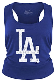 Los Angeles Dodgers Womens Blue Racerback Tank Top