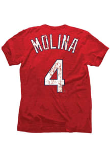 Yadier Molina St Louis Cardinals Red yadier molina player tee Short Sleeve Fashion Player T Shir..