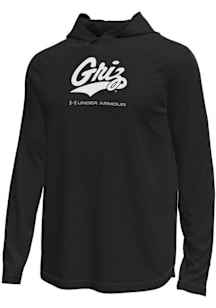 Under Armour Montana Grizzlies Mens Black Logo Tech Stretch Hood