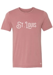 Arch Apparel St Louis Pink Scrawl Short Sleeve T Shirt