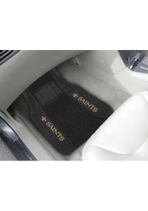 Sports Licensing Solutions New Orleans Saints 21x27 Deluxe Car Mat - Black