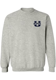 Vive La Fete Utah State Aggies Womens Grey Impressions Crew Sweatshirt