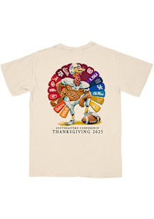 B-Unlimited SEC Ivory Thankful for Football Short Sleeve T Shirt
