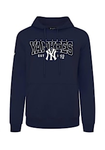 Levelwear New York Yankees Mens Navy Blue Podium Textbook Long Sleeve Hoodie