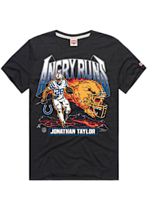 Jonathan Taylor Indianapolis Colts Charcoal Angry Runs Short Sleeve Fashion Player T Shirt