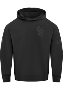 Pro Standard Milwaukee Bucks Mens Black Neutral Long Sleeve Hoodie