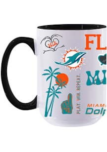 Miami Dolphins Loco Ceramic Mug Ceramic Mug - Black