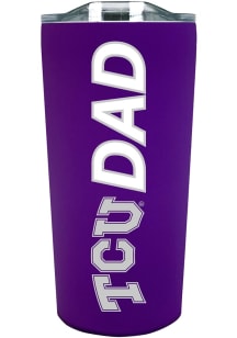 TCU Horned Frogs 18oz Soft Touch Dad Stainless Steel Tumbler - Purple