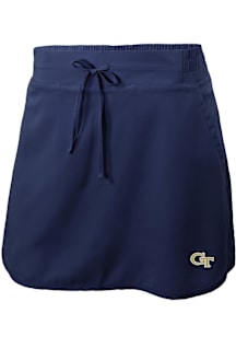 Columbia GA Tech Yellow Jackets Womens Navy Blue Heat Seal Omni Wick Lakewood Pines Shorts