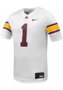 Mens Minnesota Golden Gophers White Nike Replica Game Football Jersey