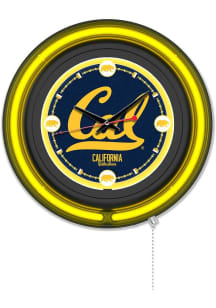 Cal Golden Bears Double Neon Wall Clock