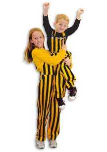 Youth Gold RALLY Striped Bib Overall Sweatpants