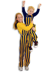 Youth Navy Blue Michigan Wolverines Game day bib Sweatpants