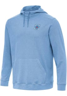 Antigua Coast Guard Mens Light Blue Cloud Long Sleeve Hoodie