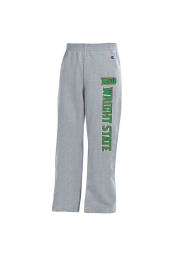 Wright State Raiders Youth Grey Open Bottom Sweatpants