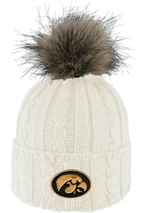 LogoFit Iowa Hawkeyes White Alps Womens Knit Hat