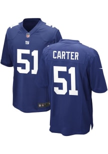 Abdul Carter  Nike New York Giants Blue Home Football Jersey