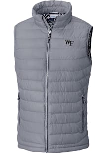 Columbia Wake Forest Demon Deacons Mens Grey Heat Seal Powder Lite Sleeveless Jacket