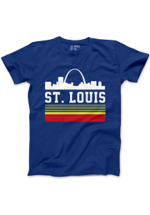 Series Six St Louis Blue Retro Arch Short Sleeve T Shirt