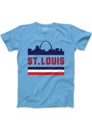 Series Six St Louis Light Blue Skyline Short Sleeve T Shirt
