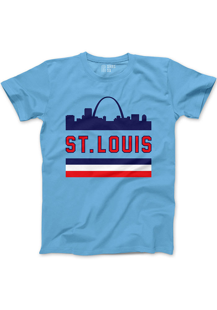 Series Six St Louis Light Blue Skyline Short Sleeve T Shirt
