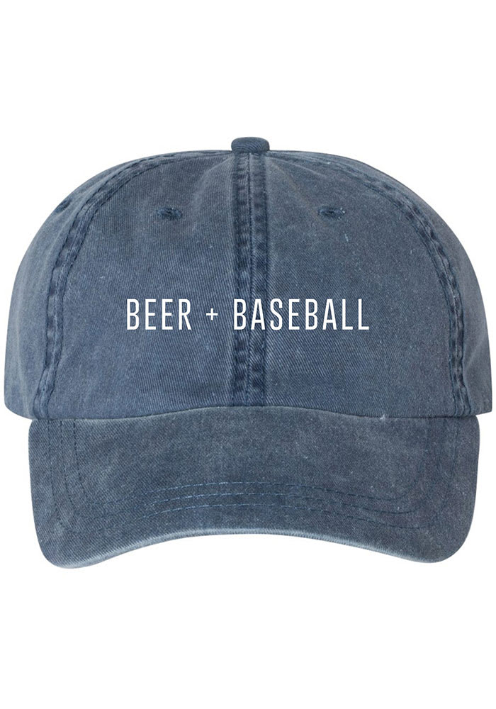 Series Six St Louis Beer and Baseball Denim Adjustable Hat - Blue